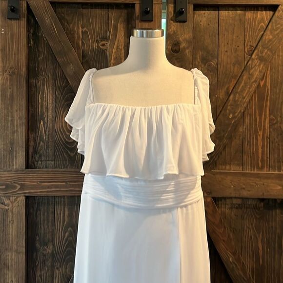 New  Ever Pretty White 2-Ways Convertible Slit Bridal Maxi Dress - Picture 3 of 14